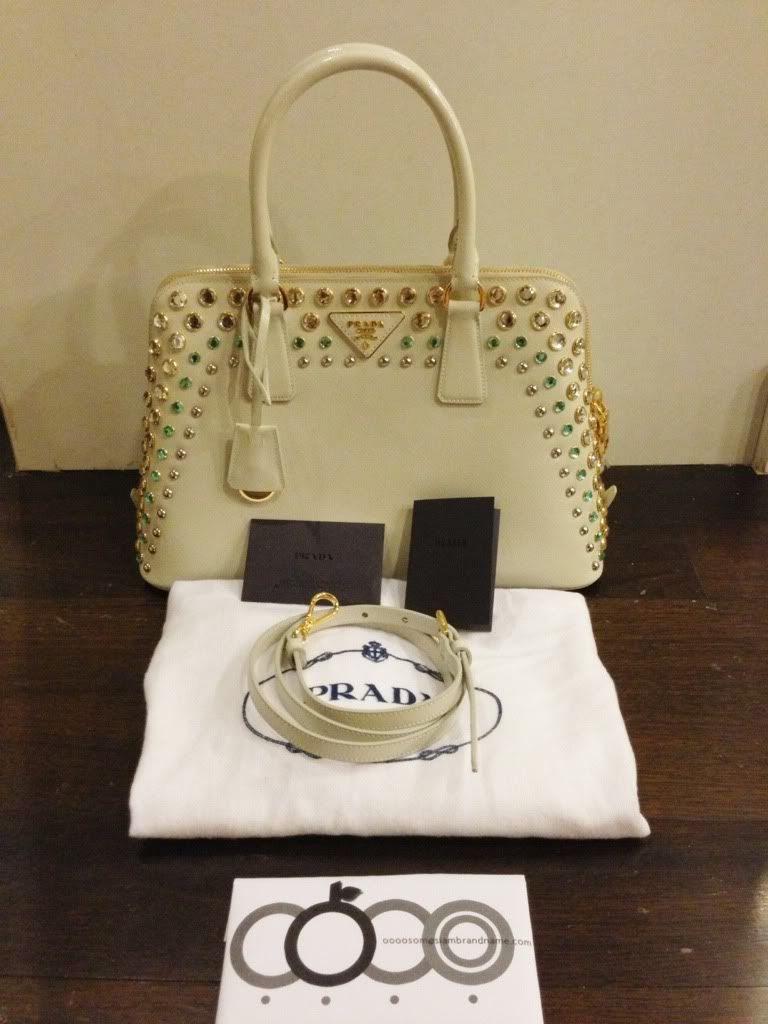 TM: ของใหม่ค่ะ Prada Alma mini and standard size with crystal + Chanel black mini boy bag ...