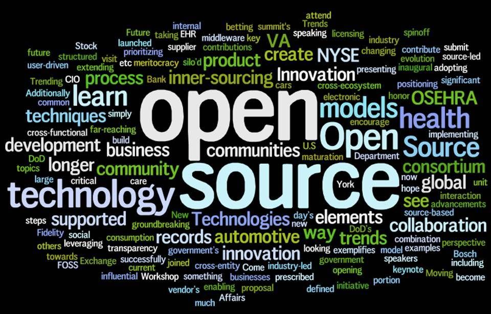 image: tag cloud d'Open project