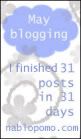 31 days of blogging NaBloPoMo