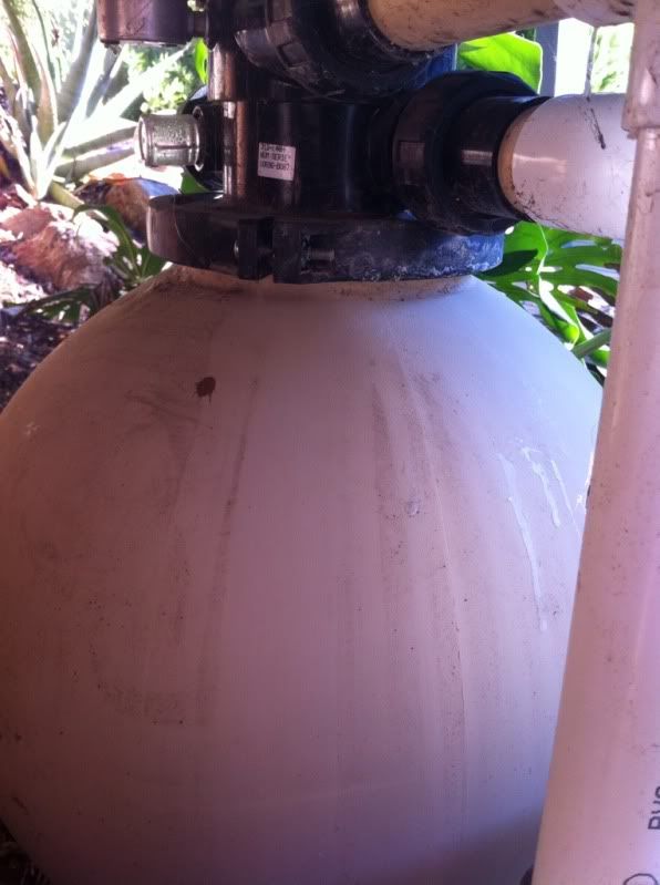 above ground pool filter leaking