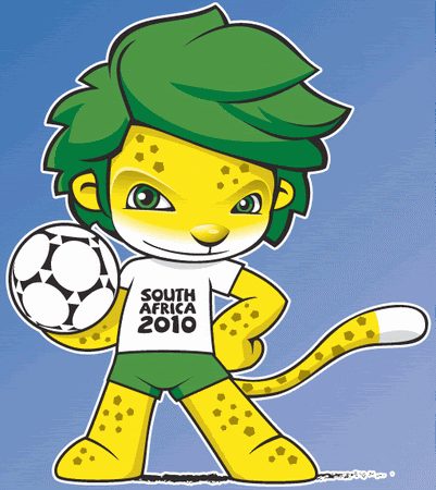 Zakumi, 2010 FIFA World Cup mascot. The 19th rendition of the greatest 