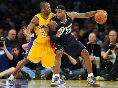 kobe bryant dunking on lebron james. kobe bryant dunks on lebron