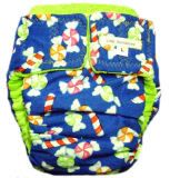 Large Fitted Diaper, Candy/velour (Touch-tape closure)