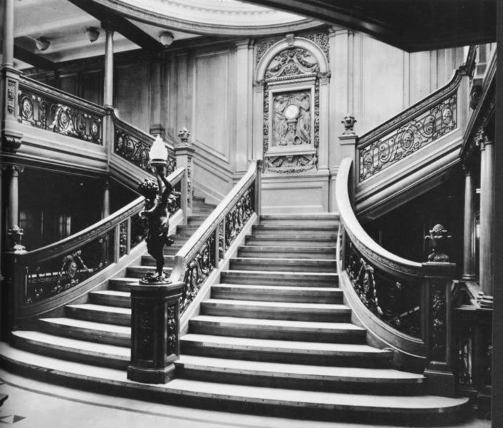The Grand Staircase of the Olympic Similar to the Titanic's first class section Pictures, Images and Photos