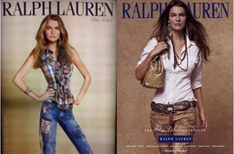 Filippa Hamilton,Ralph Lauren,Photoshop