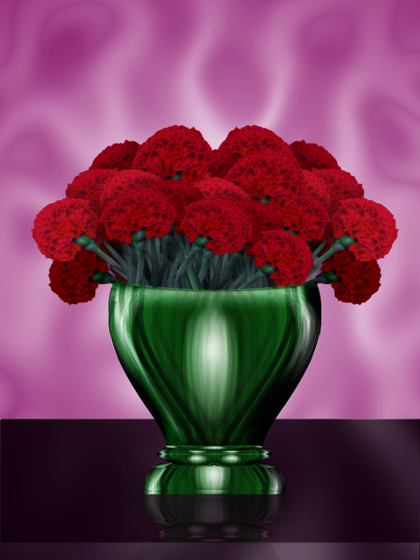 carnationsinagreenglassvaseascloseasIcangettorealism.png