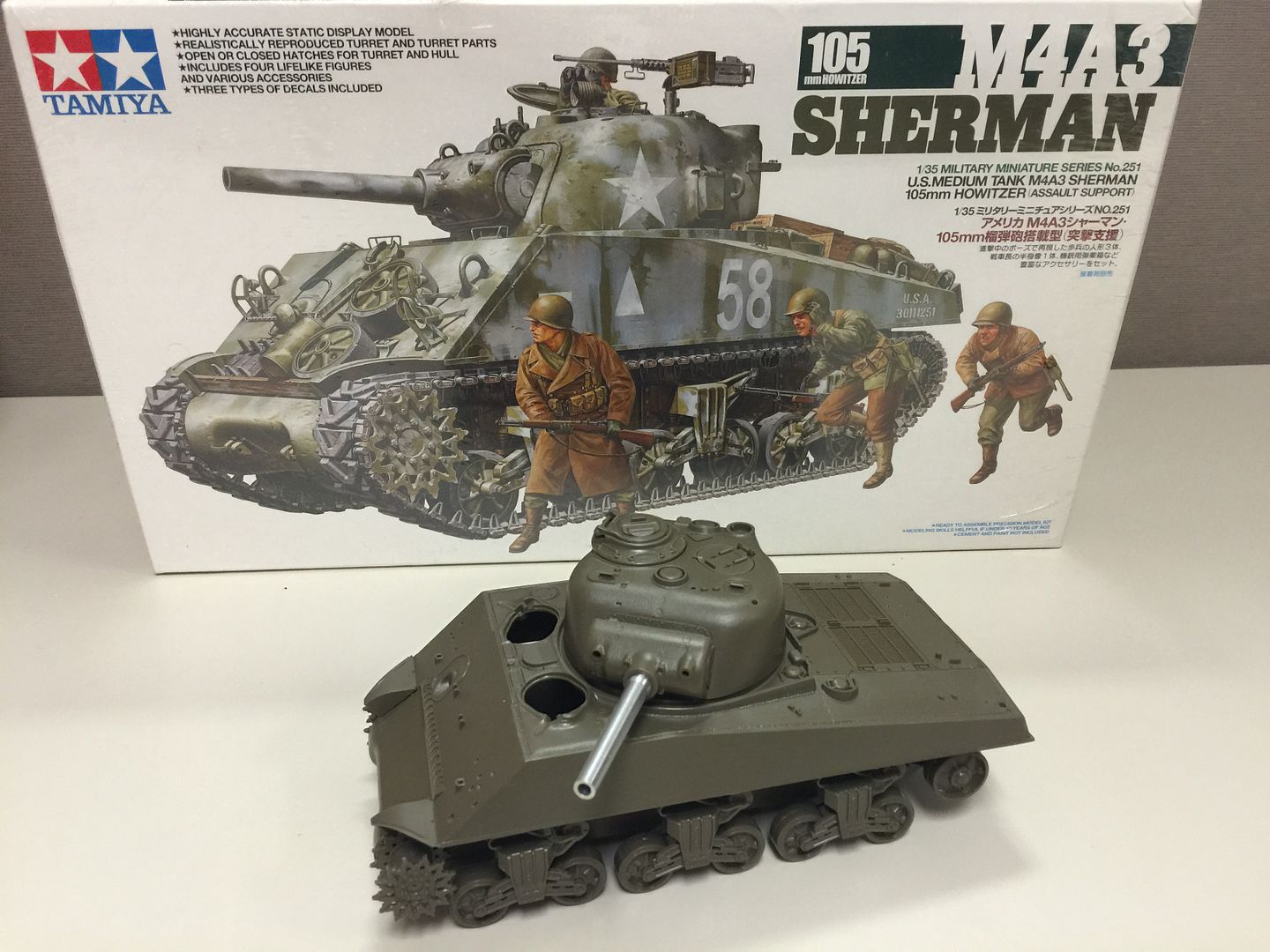 Tamiya Sherman Howitzer 105mm