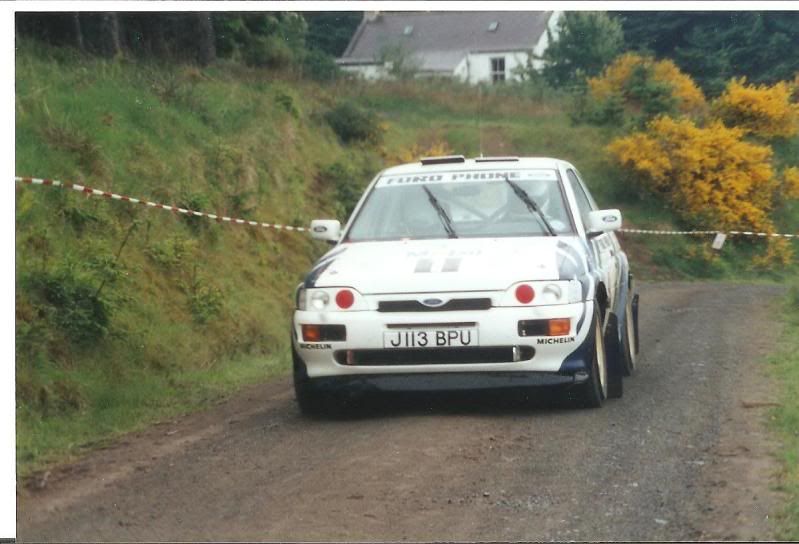 first escort cosworth rally in scotland