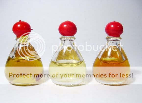 Vintage 1940s Anjou Mini Sample Glass Perfume Bottles