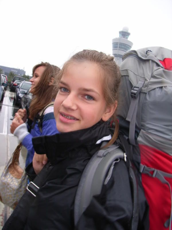 Lauren op Schiphol